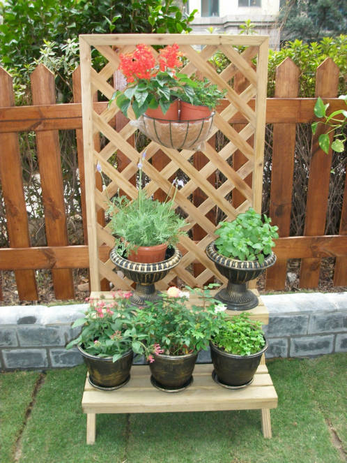 昆山防腐木花架葡萄架_花园设计施工_天成园艺